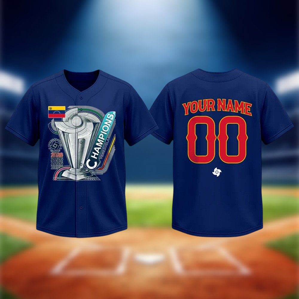 Personalized Venezuela WBC 2026 Champions Jersey Game Day Merch Fan Gift For Boyfriend