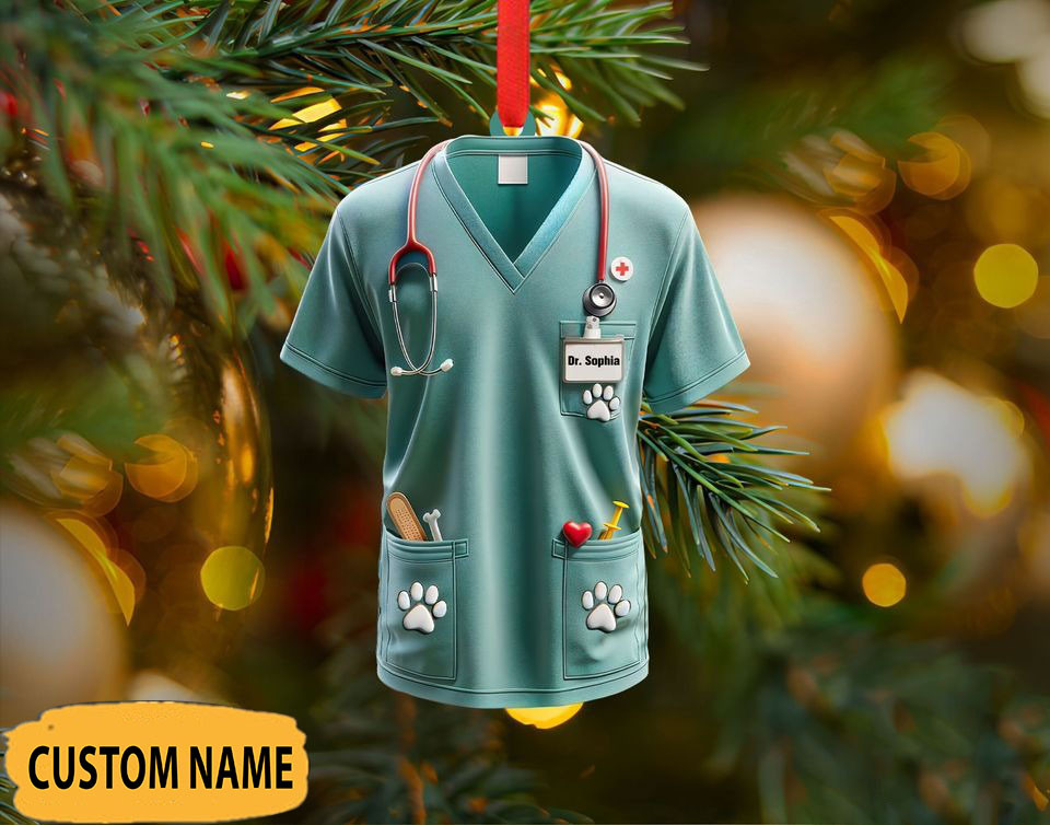 Personalized Vet Tech Ornament Beautiful Christmas Ornaments Gifts For Vet