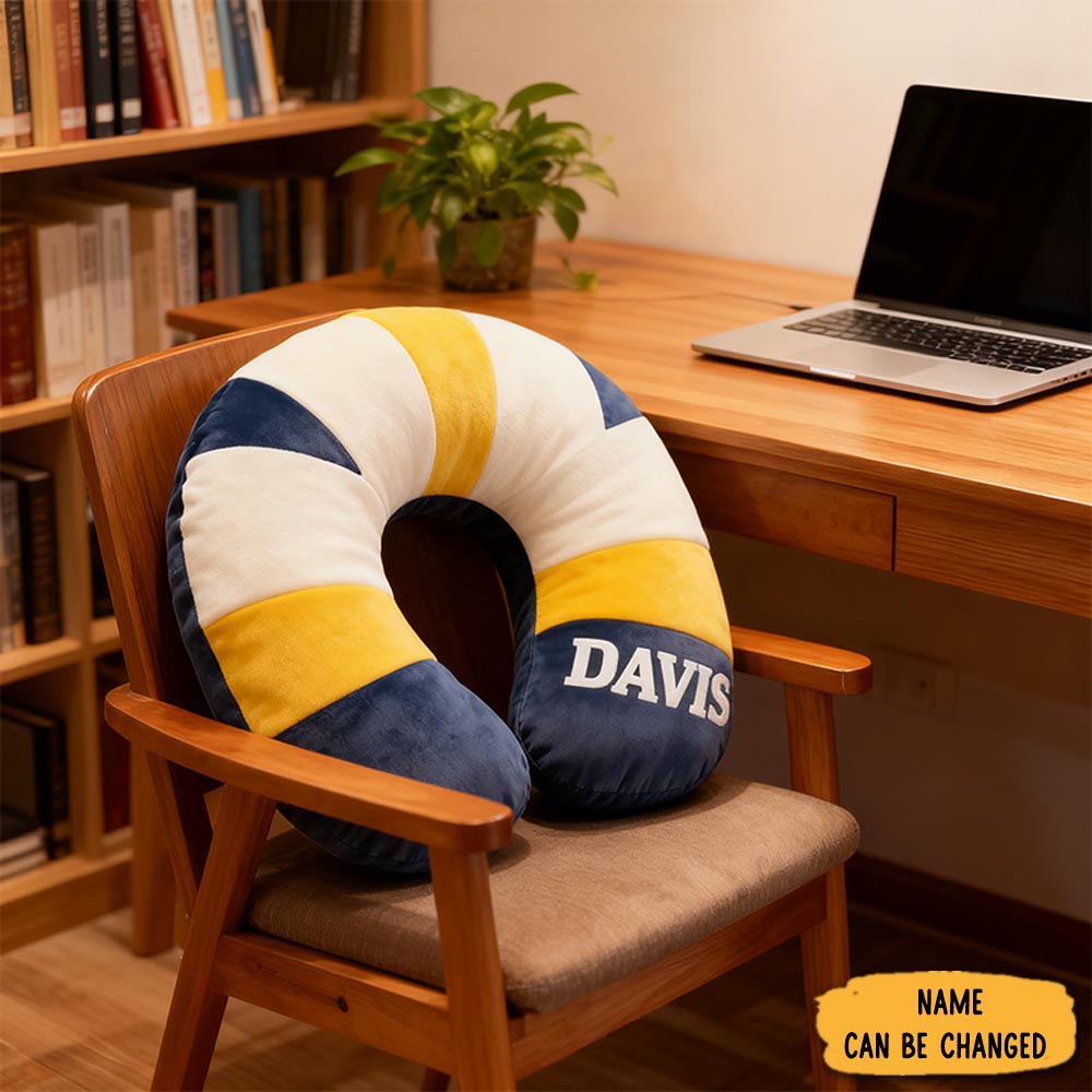 Personalized Volleyball U Shaped Pillow Sport Themed Home Decor Volleyball Lover Gifts