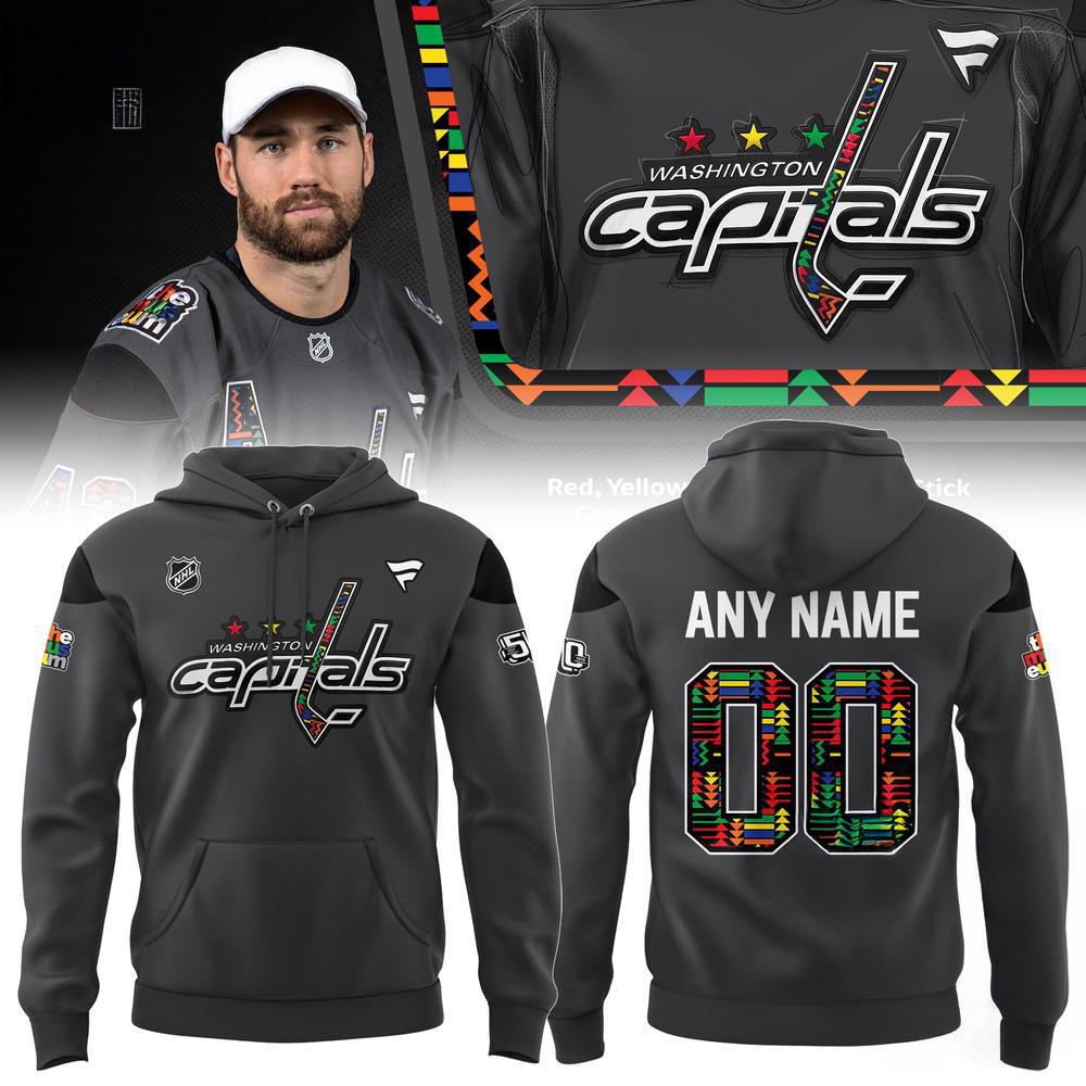 Personalized Washington Capitals Celebrating Black History Hoodie Gifts For Hockey Fan