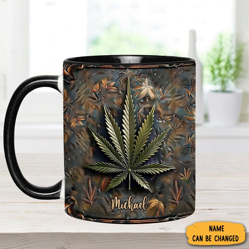 Personalized Weed Accent Mug Nature Vive Kitchen Mugs Gifts For Plant Lovers