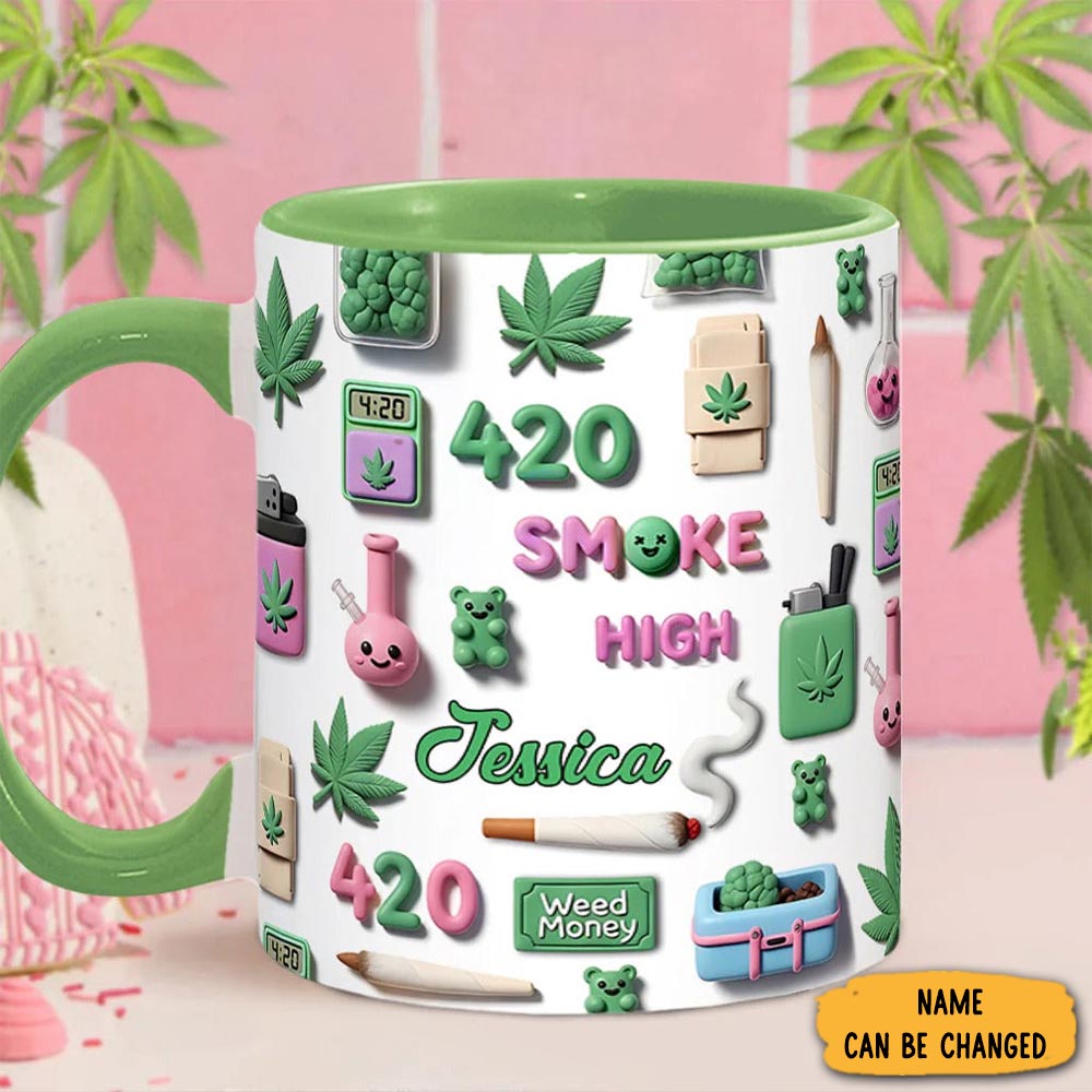 Personalized Weed Money 420 Mug Unique Coffee Mugs Best Gifts For Weed Smoker