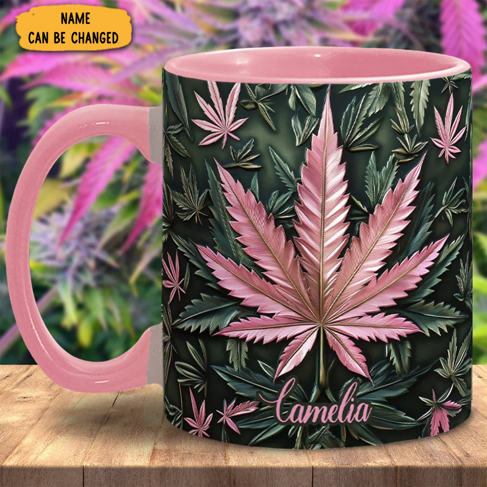Personalized Weed Mug Nature Vibes Plant Design Morning Coffee Mugs Gift Ideas