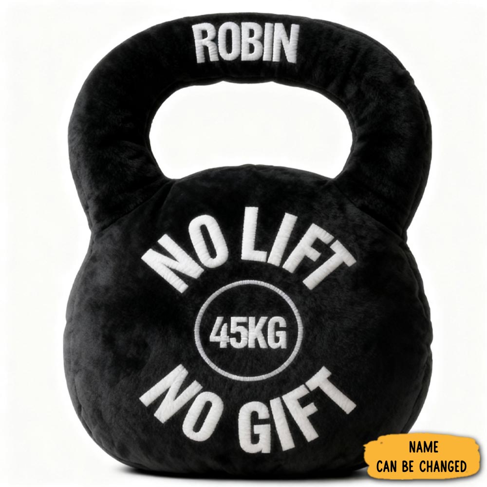 Personalized Weight Lifting Name Pillow Home Decor Christmas Gifts For Gym Lovers