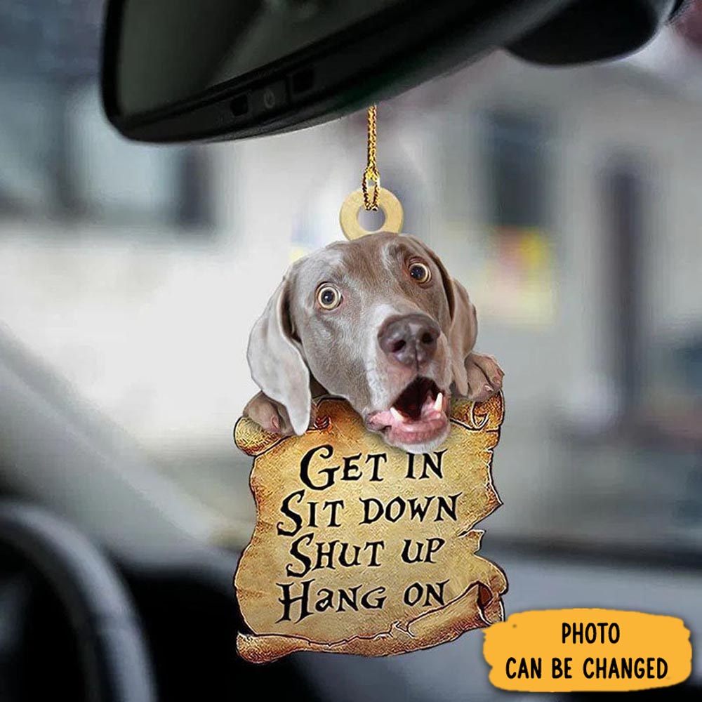 Personalized Weimaraner Get In Ornament Lovely New Year Ornament Keepsake