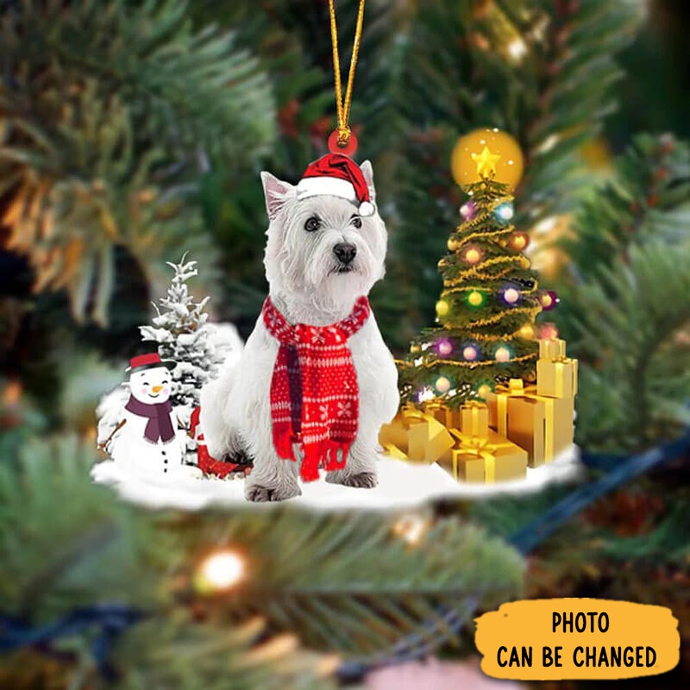 Personalized West Highland White Terrier Christmas Ornament Unique Ornament Gift For Friends(1)