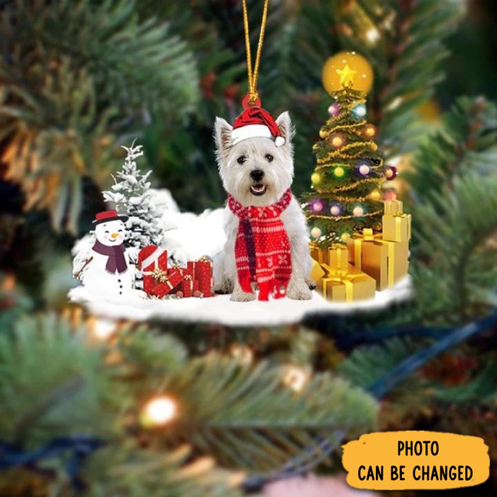 Personalized West Highland White Terrier Christmas Ornament Unique Ornament Gift For Friends