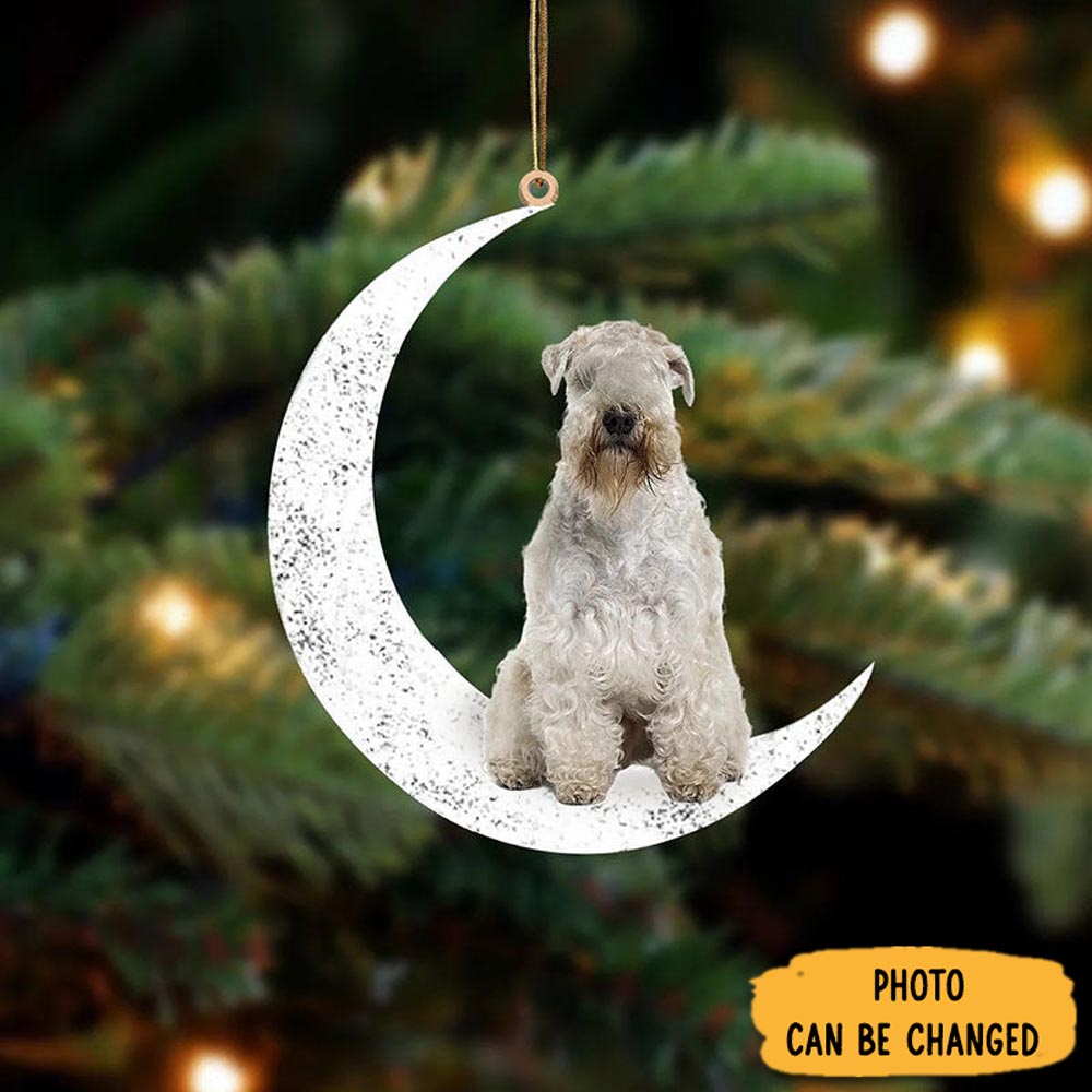 Personalized Wheaton Terrier Sit On The Moon Ornament Beautiful Graduation Ornament Gift