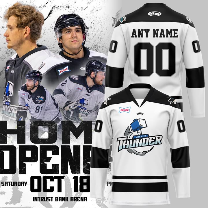 Personalized Wichita Thunder Hockey Jersey 2025 Wichita Thunder Merch Best Gift For Hockey Lover