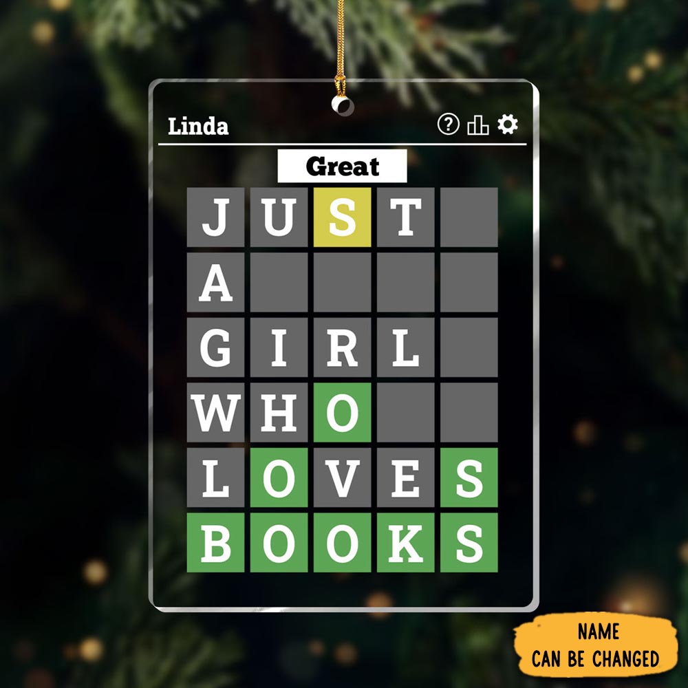 Personalized Wordle Name Christmas Ornament Christmas Tree Decor Xmas Gift Ideas