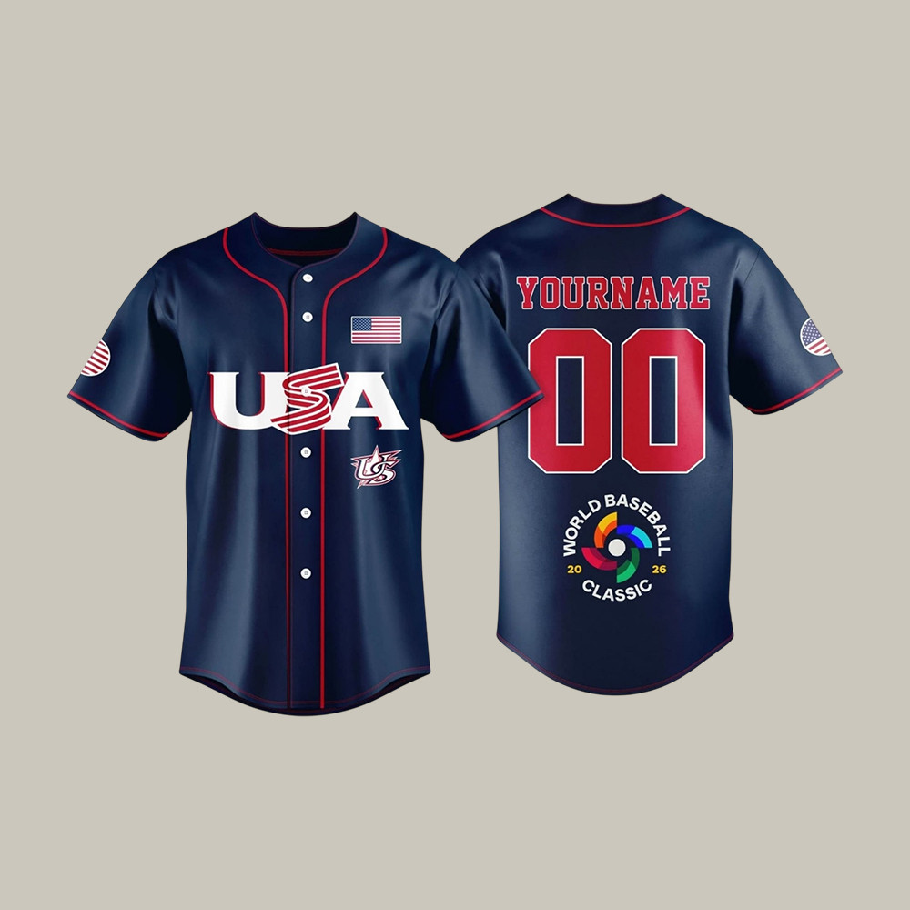 Personalized World Baseball Classic 2026 Jersey Baseball Merch Cool Gift For Fans