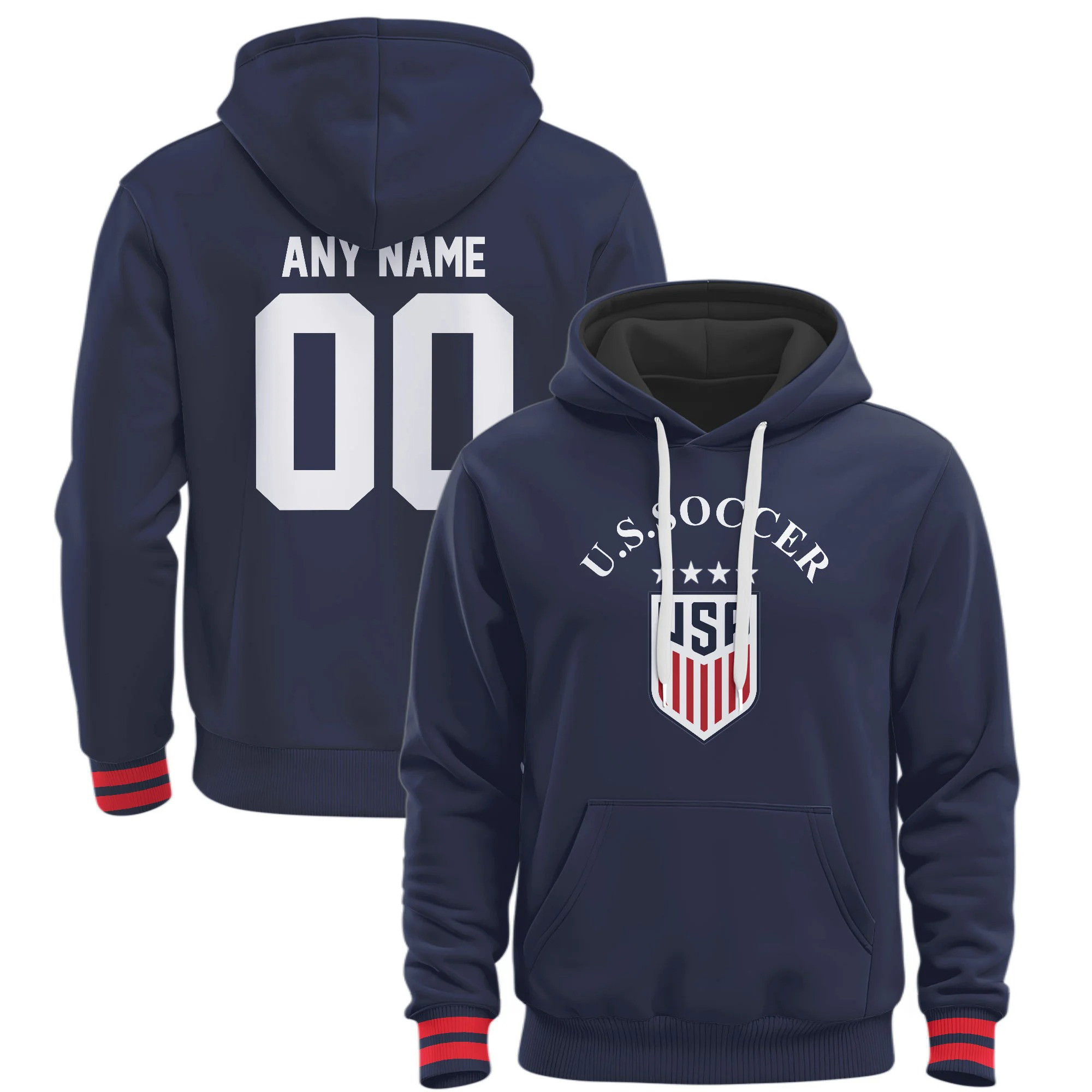 Personalized World Cup 2026 USA Soccer Team Hoodie World Cup Merch Gifts Idea