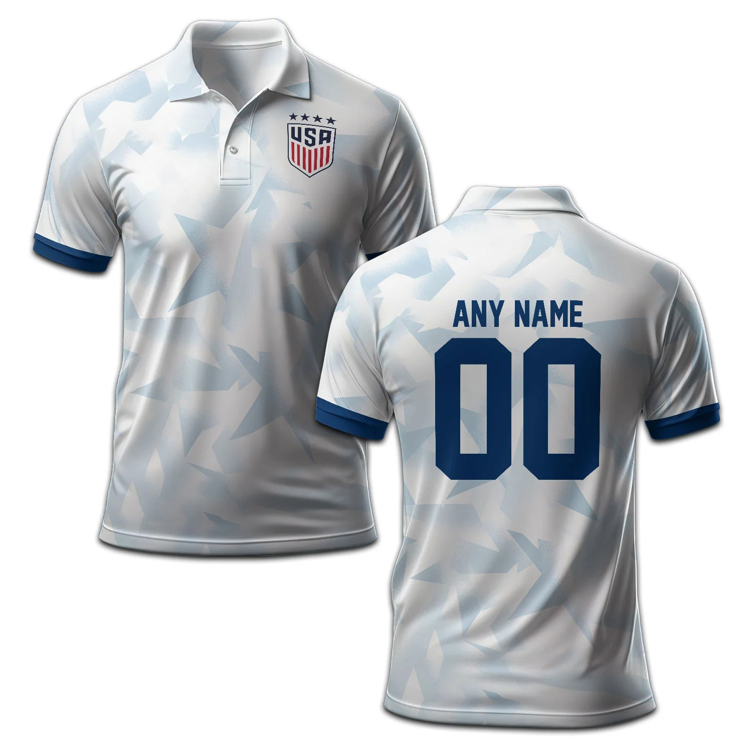 Personalized World Cup 2026 USA Soccer Team Polo Shirt Men's Soccer Outfits Gifts For Dad