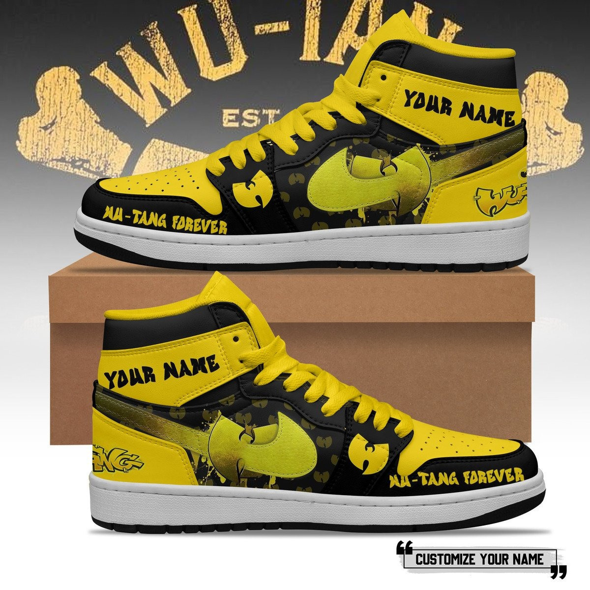 Personalized Wu-Tang Forever High Top Shoes Gifts For Father