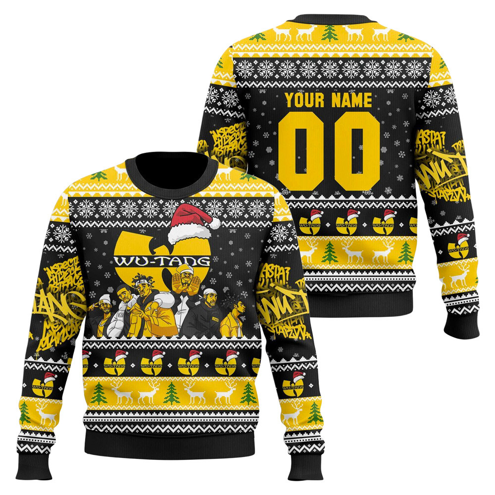 Personalized Wu-Tang Ugly Sweater Wu-Tang Clan Merch Birthday Gift For Music Fans