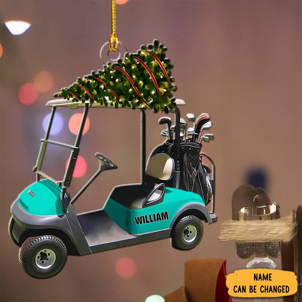 Personalized Xmas Riding Goft Christmas Ornament Home Decor Xmas Gift For Golf Player