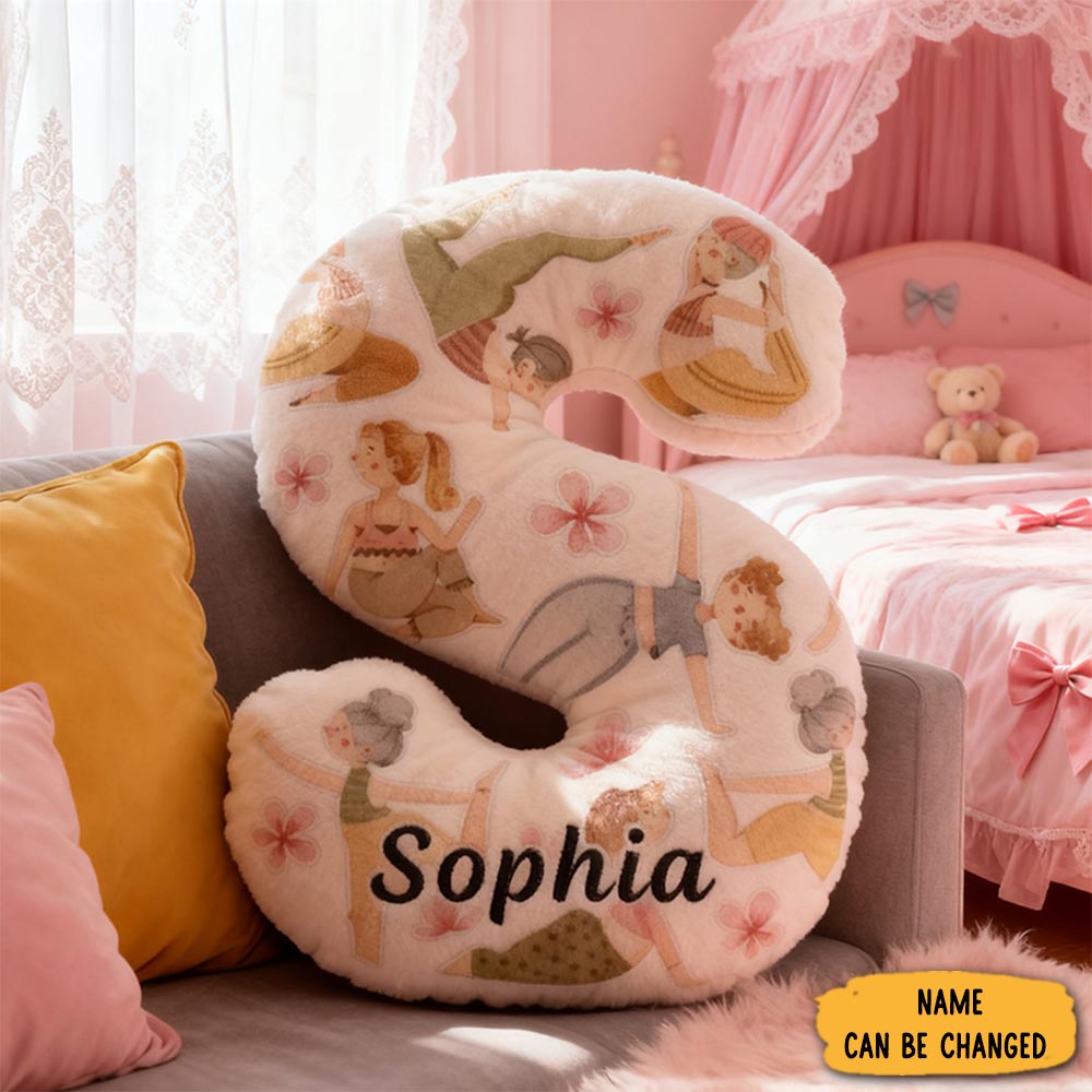 Personalized Yoga Letter Pillow Funny Yoga Pillow Perfect For Meditation Relaxation