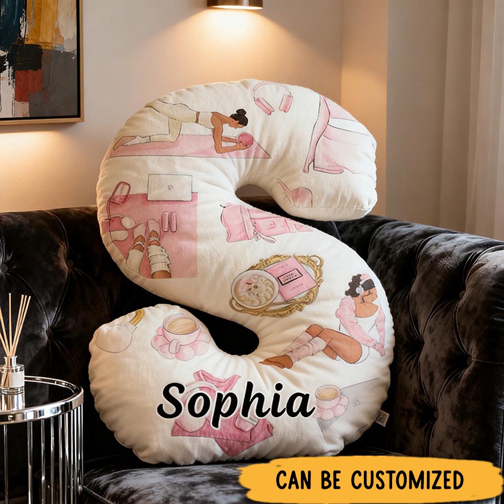 Personalized Yoga Pillow Funny Yoga Pillow Custom Name with Relaxing Yoga Design Graphic 3D Print Perfect for Yoga Enthusiasts and Cozy Home Decor