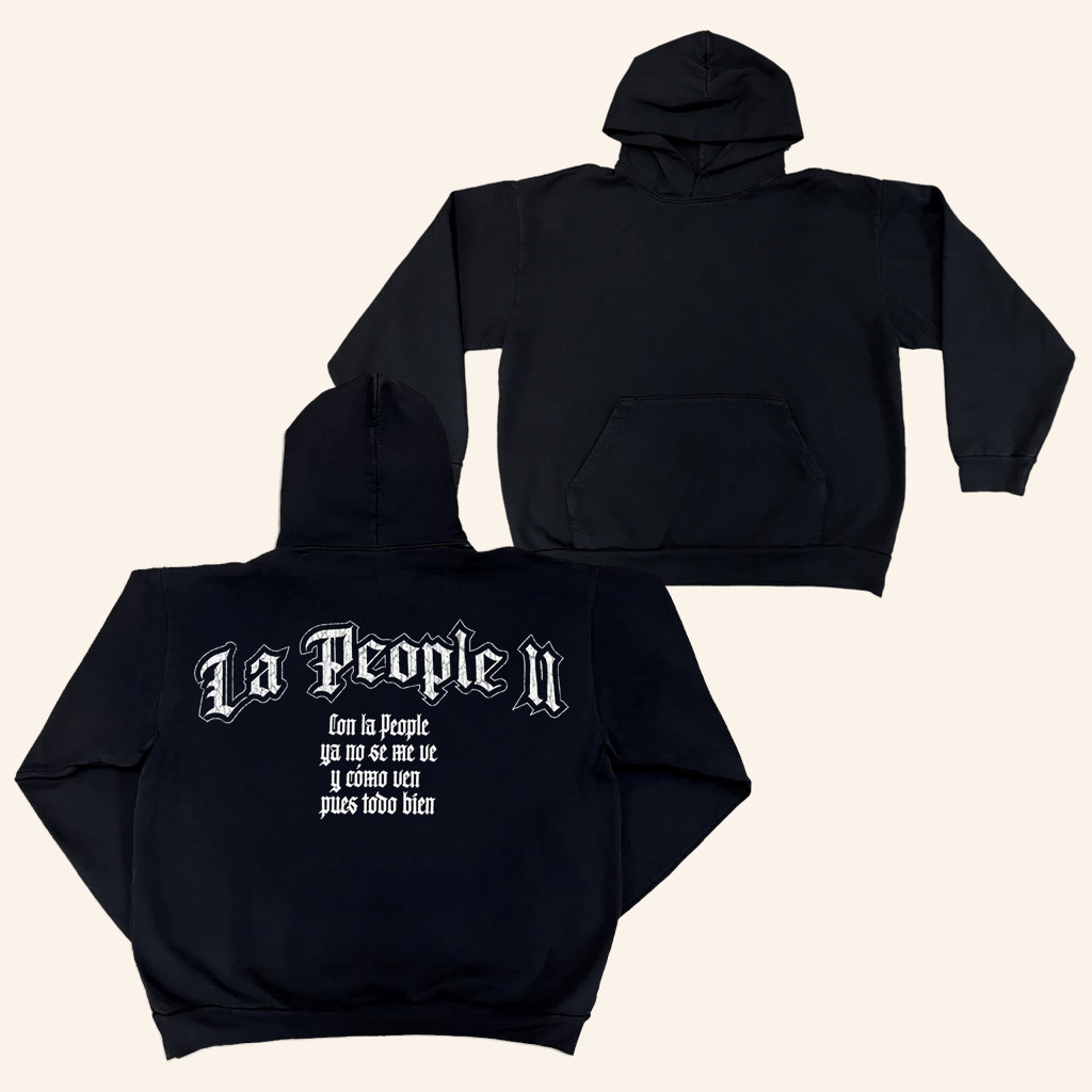 Peso Pluma Merch La People II Hoodie Birthday Gifts For Rapper Fans Peso Pluma Merch La People II Hoodie Birthday Gifts For Rapper Fans