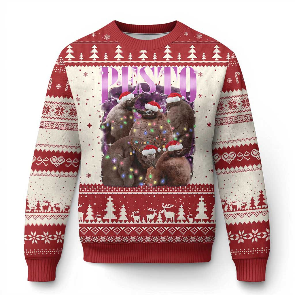 Pesto The Penguin Xmas Ugly Christmas Sweater Best Xmas Sweater Cute Penguin Lover Gifts