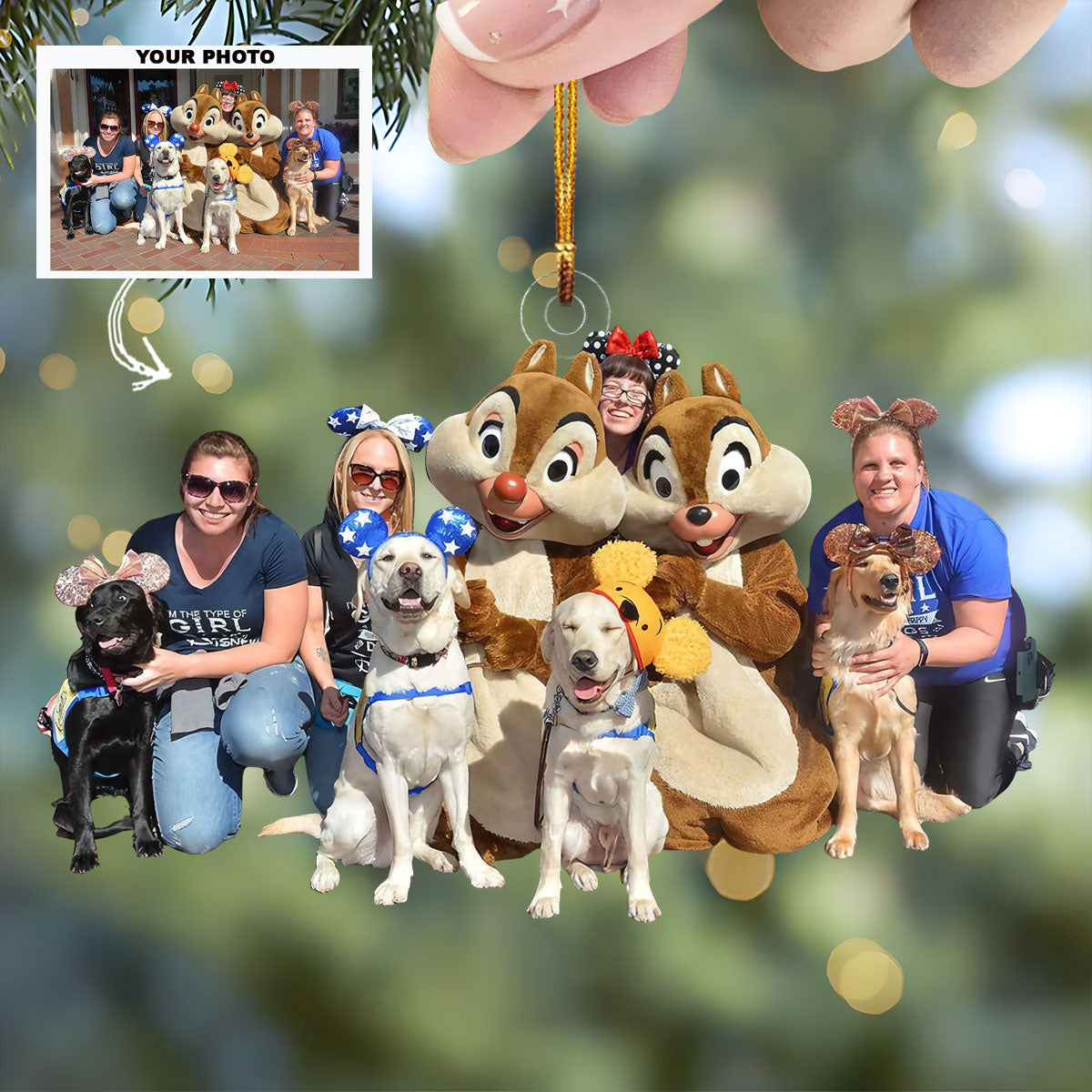Pet Haven Personalized Photo Mica Ornament Gift For Dog Lovers Dog Owners
