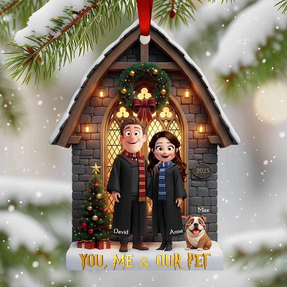 Pet- Loving Couple Christmas Ornament Personalized Gifts For Couple - Xmas Ornament Gift