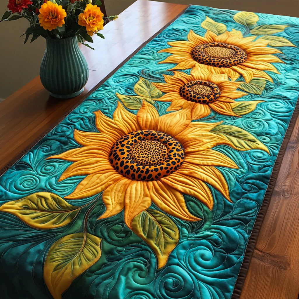 Petal Bliss Quilted Table Runner Dining Room Decor Ideas Christmas Gifts For Flower Lovers