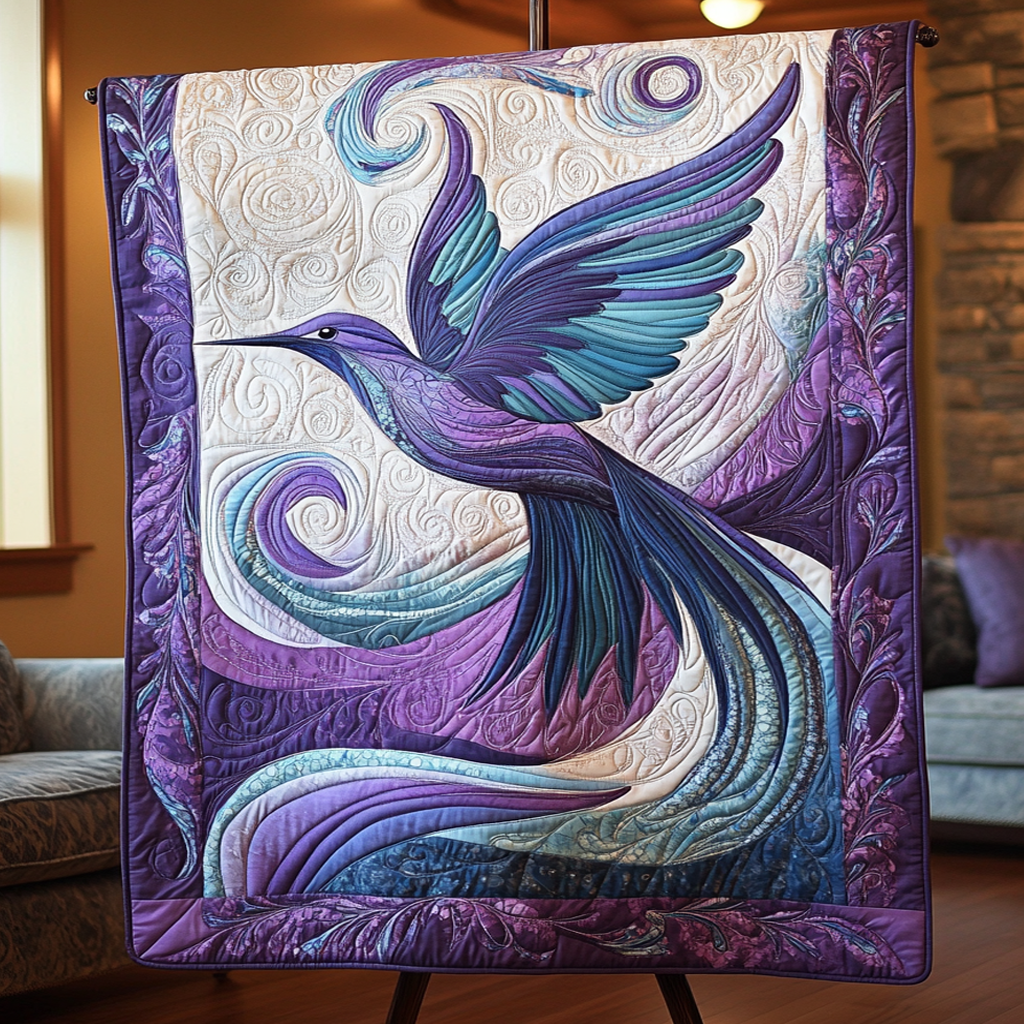 Petal Breeze Quilted Blanket Gift Ideas For Bird Lovers