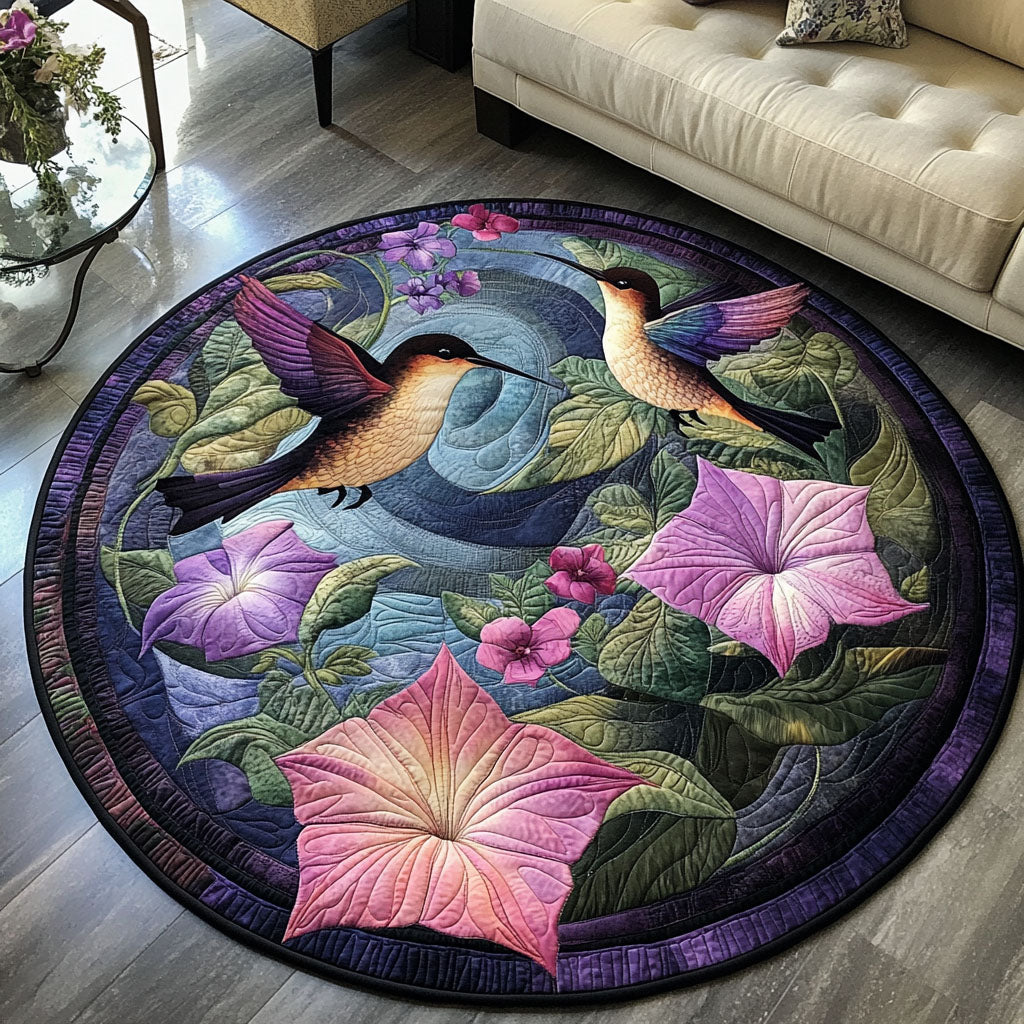 Petal Drift Quilted Round Mat Christmas Entryway Decor Sunflower Theme Gifts Merchandise