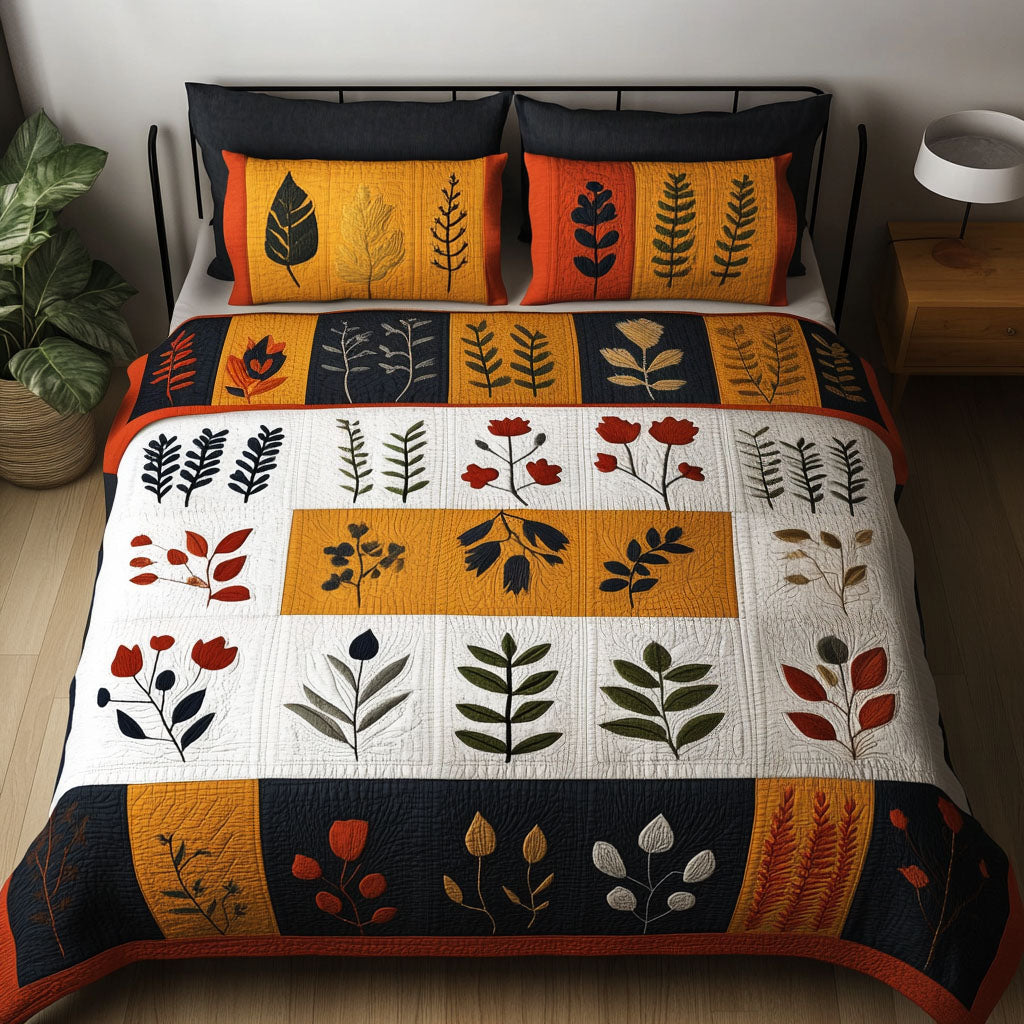 Petal Embrace Quilted Bedding Set Modern Bedding Set to Upgrade Your Bedroom