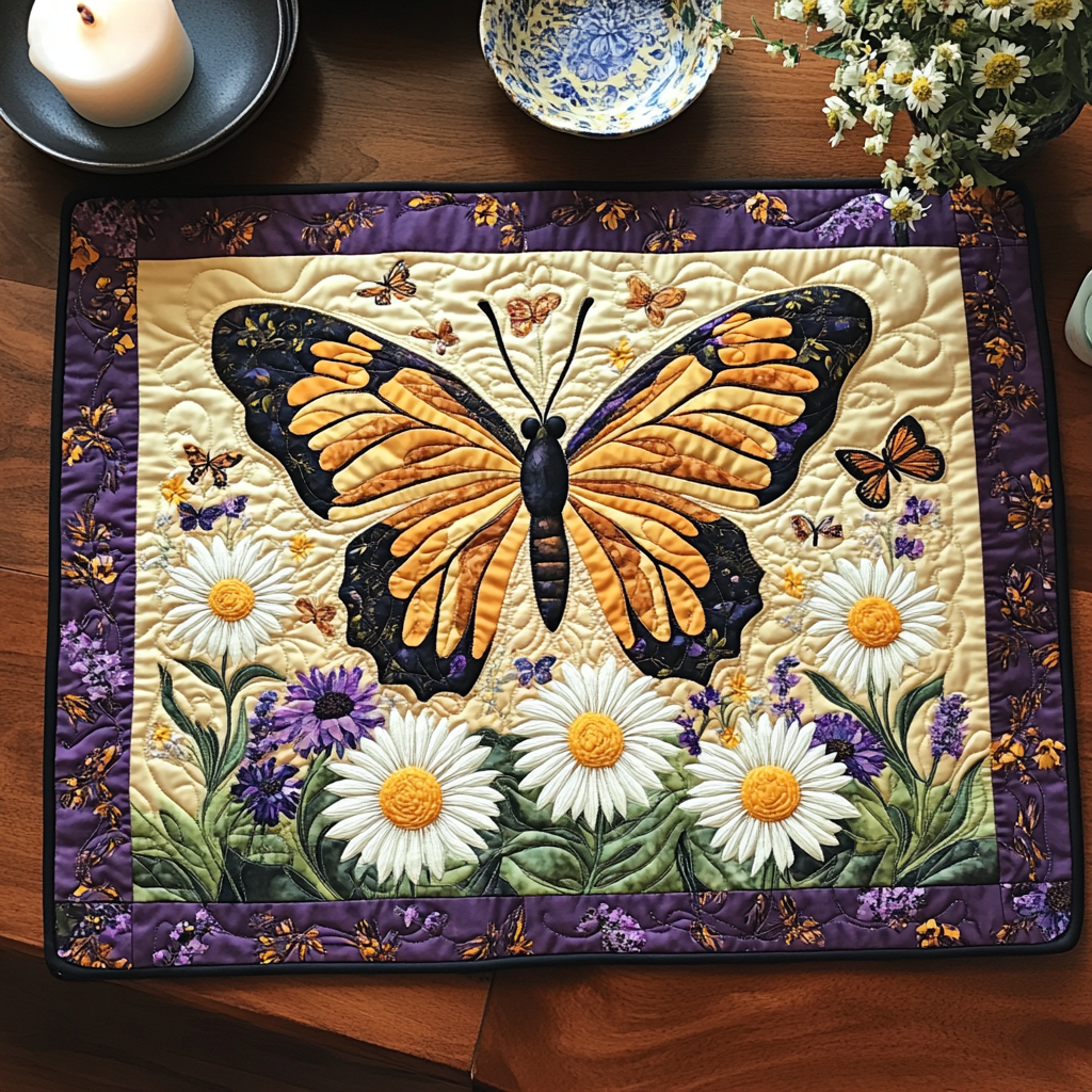 Petal Flight Quilted Place Mat Christmas Decor Best Gifts For Farmer Dads