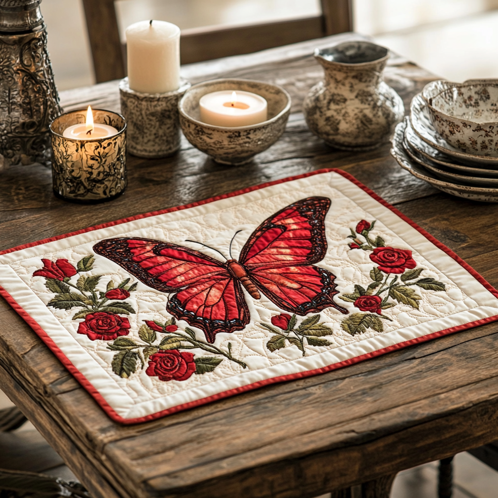 Petal Flight Quilted Place Mat Dining Table Decor Flower Arrangement Ideas