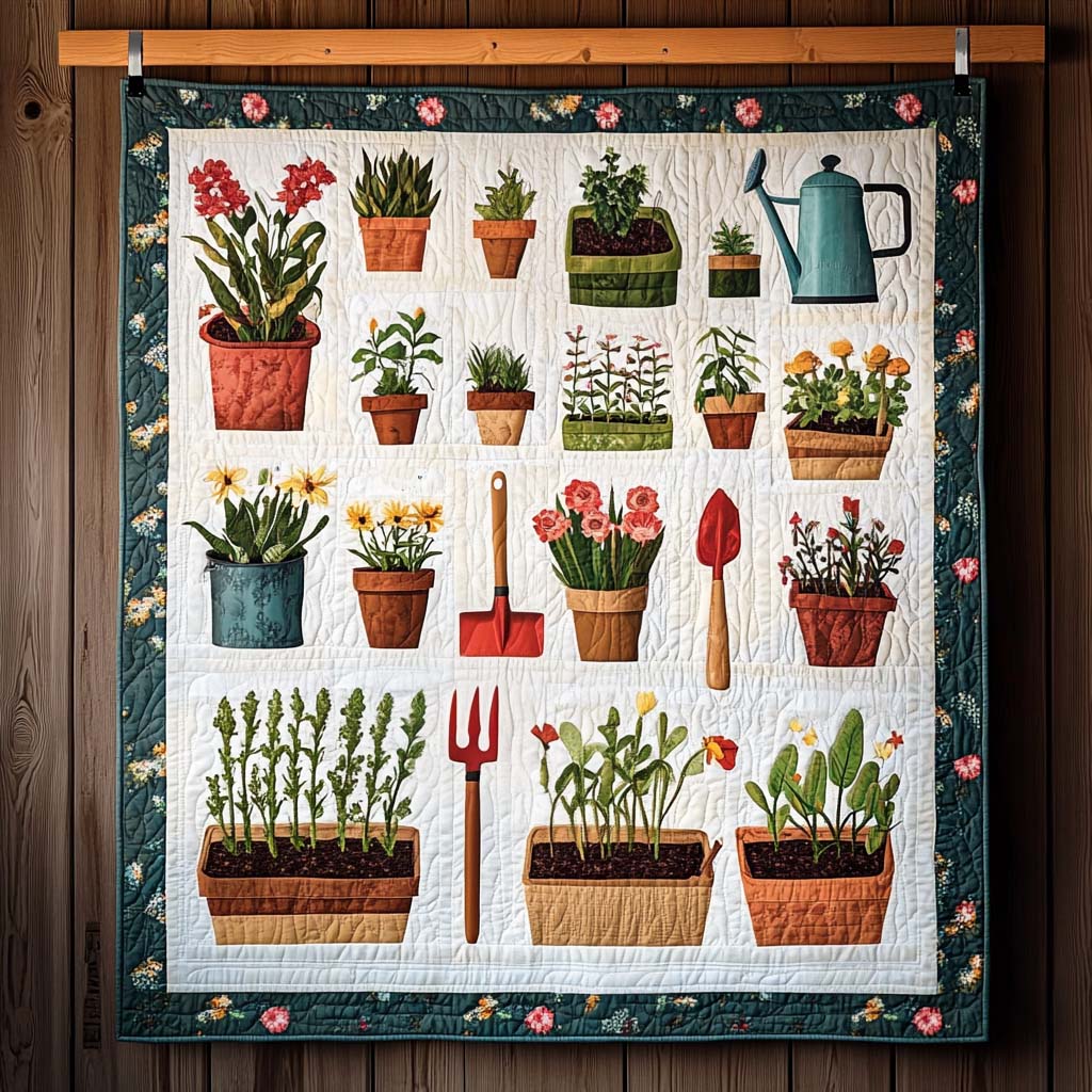 Petal Harvest Quilted Blanket Gardening Gifts For Mom