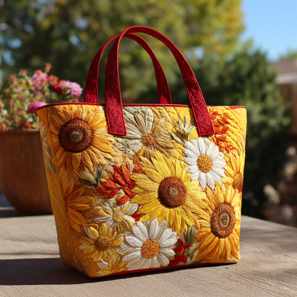 Petal Joy Quilted Tote Bag Flower Arrangement Ideas