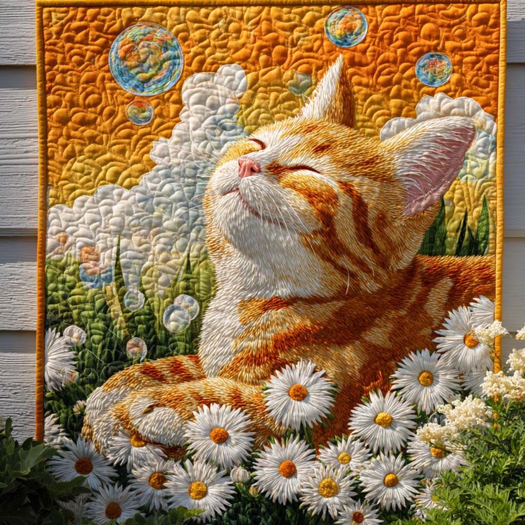 Petal Paws Quilted Blanket Home Bedding Decor Gnome Gifts For Her