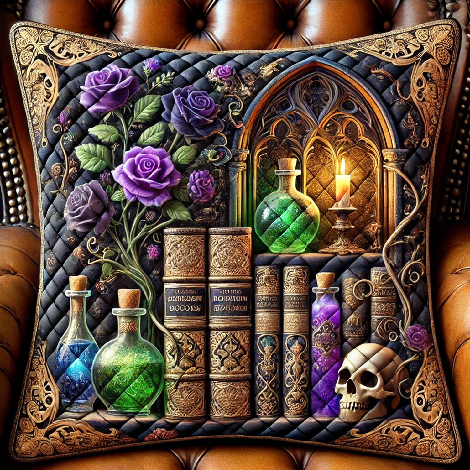 Petal-Touched Pages Quilted Pillow Case Pillow Covers For Throw Pillows Gift For Book Lover