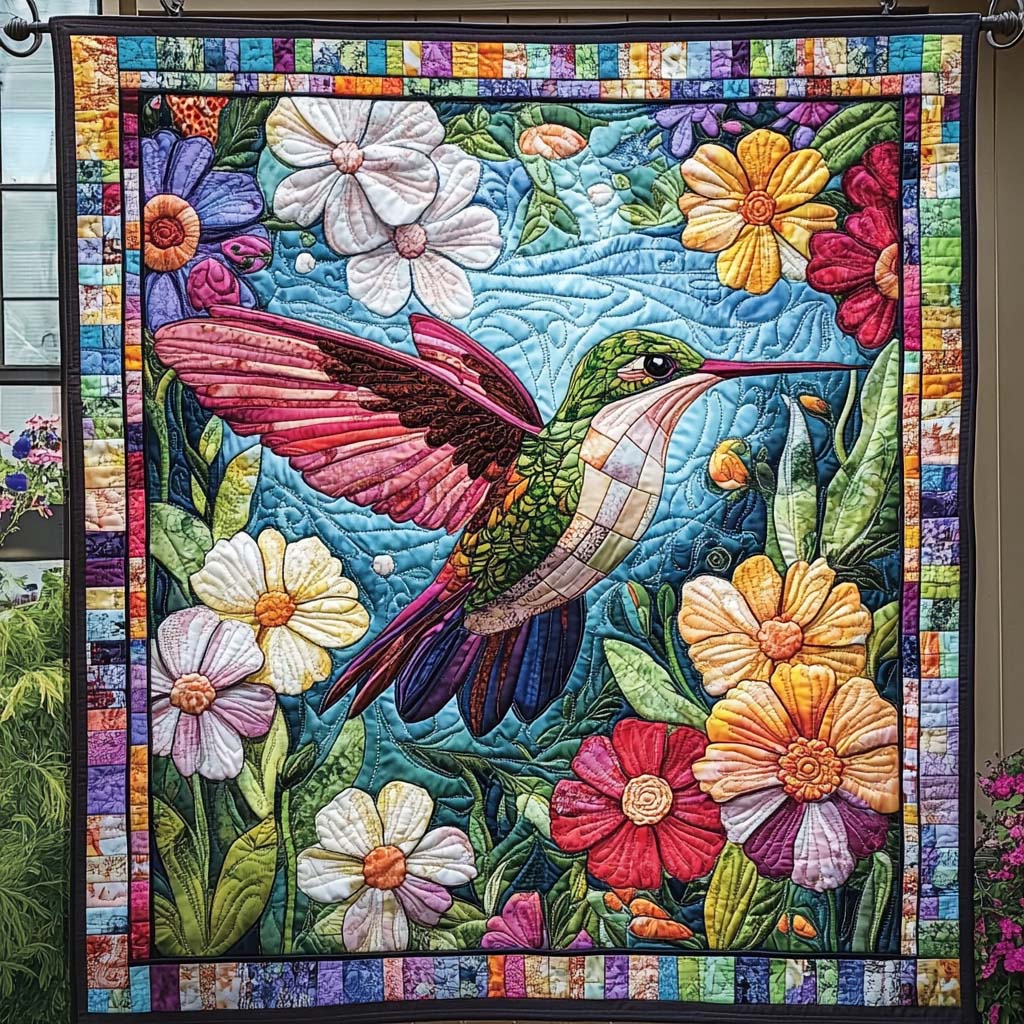 Petal Wings Quilted Blanket Gift Ideas For Bird Lovers