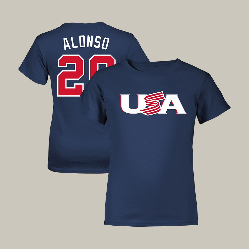 Pete Alonso USA World Baseball Classic 20 T-Shirt Game Day Merch Cool Gift For Girlfriend