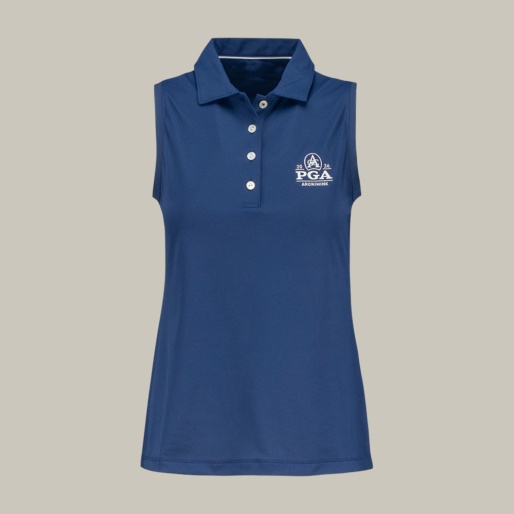 Peter Millar PGA Championship 2026 Sleeveless Polo Shirt Aronimink Golf Club Shirt Golf Mom Gift