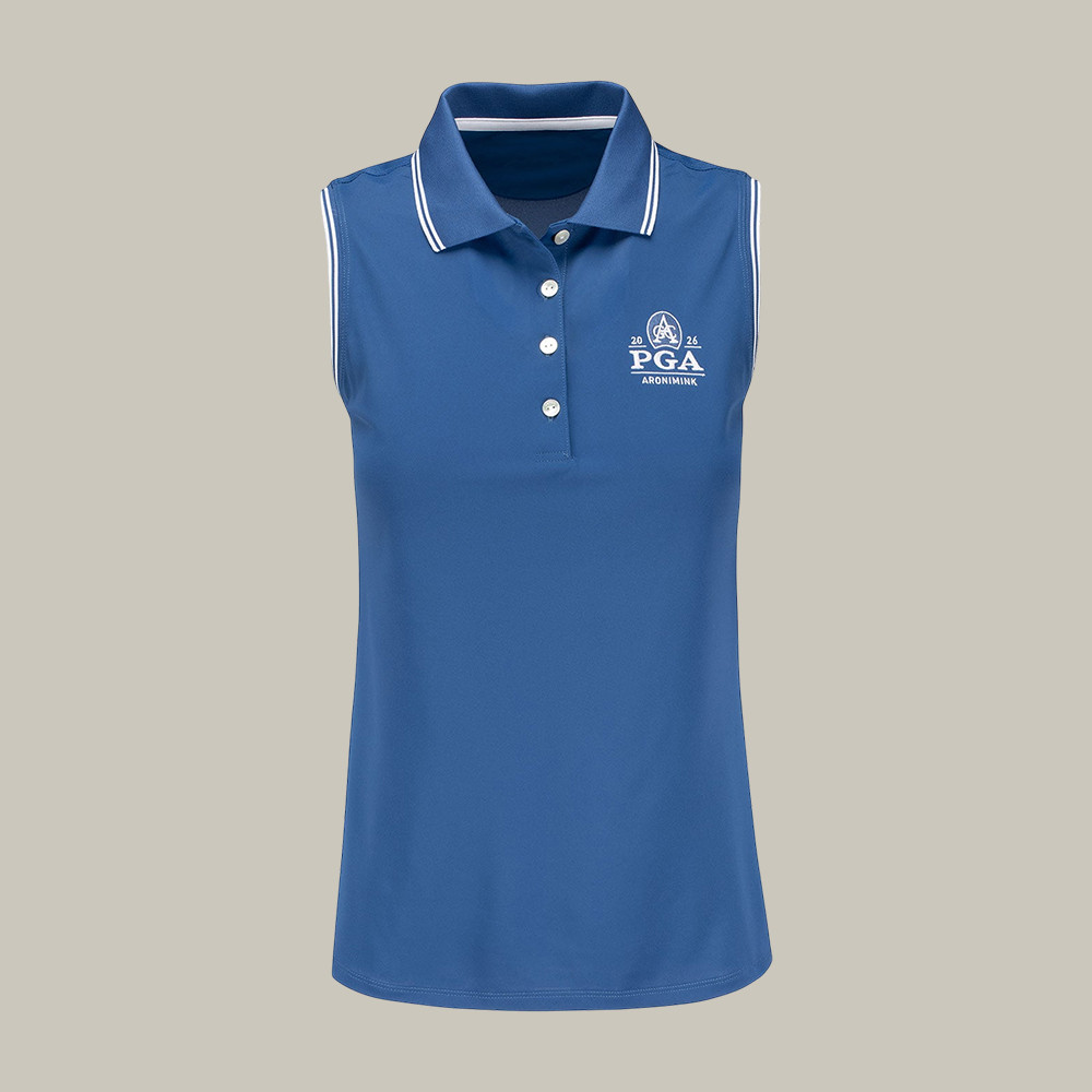 Peter Millar PGA Championship Sleeveless Polo Shirt PGA Championship 2026 Clothes Gift For Golfers