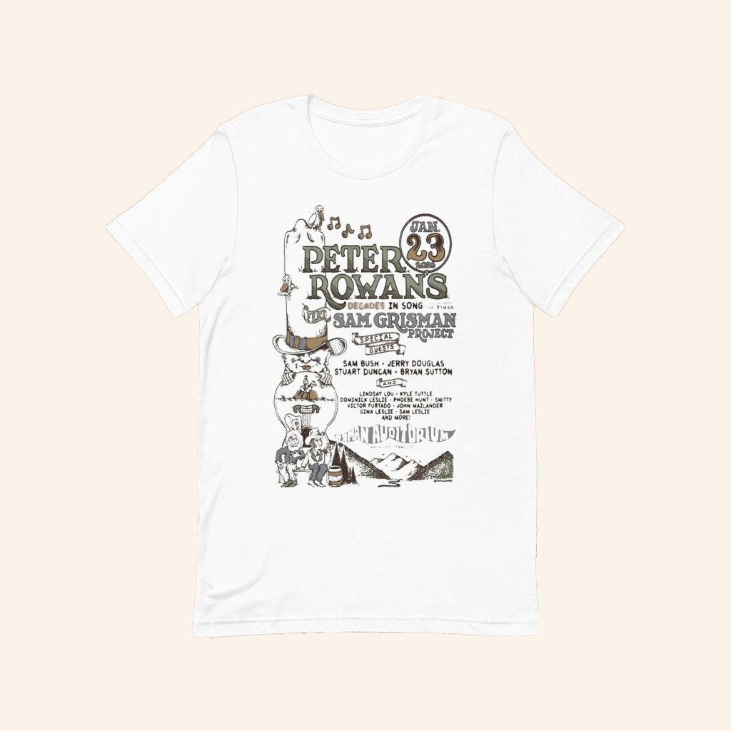 Peter Rowan Jan 23 2026 Ryman Auditorium T-shirt Peter Rowan Merch Gifts For Dad