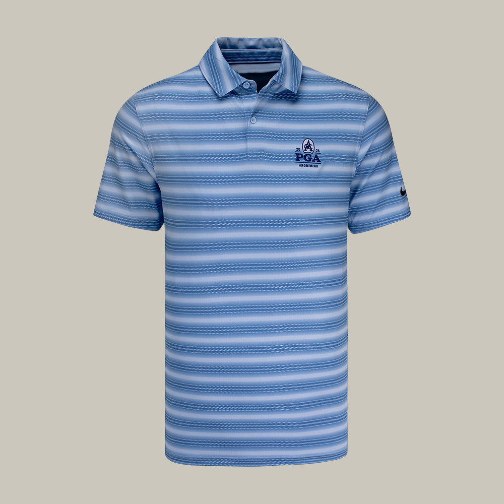 PGA Championship Victory Stripe Polo Shirt Aronimink Golf Club Merch Birthday Gift For Golfers