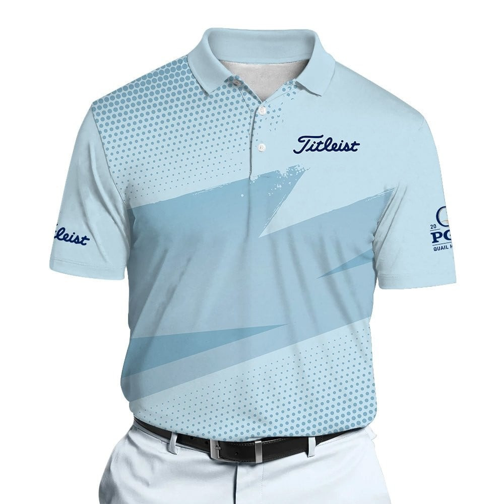 PGA Light Blue Brand Men Polo Shirt Golf Gifts For Men