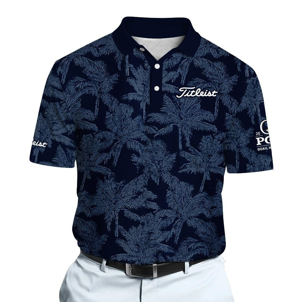 PGA Palm Indigo Brands Men Polo Shirt Golf Gifts For Men