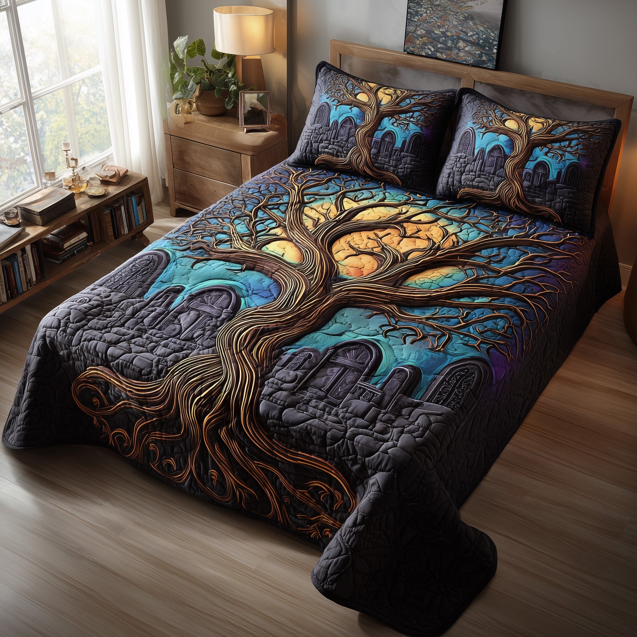 Phantom Hollow Quilted Bedding Set Create a Cozy Space