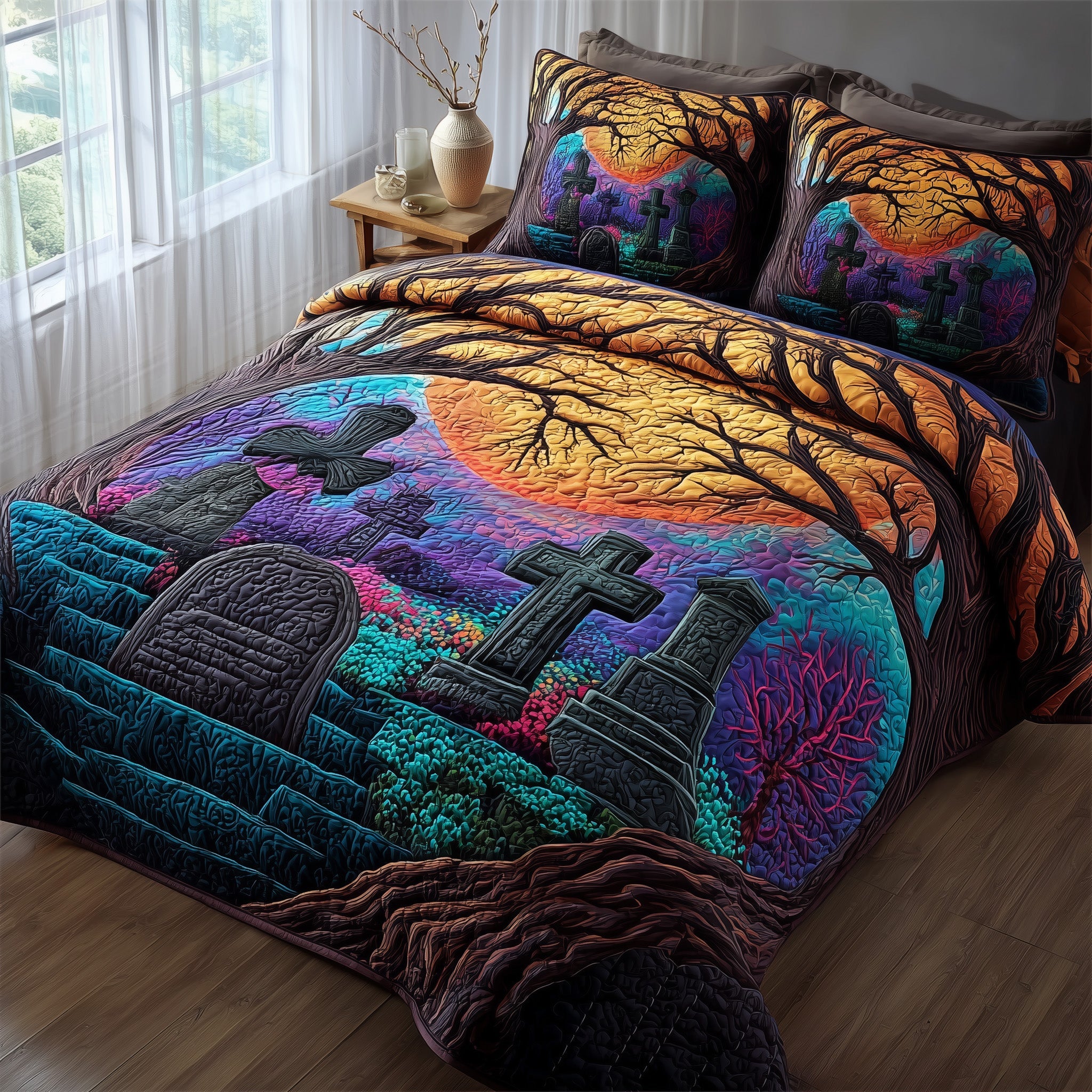 Phantom Hollow Quilted Bedding Set For Kids