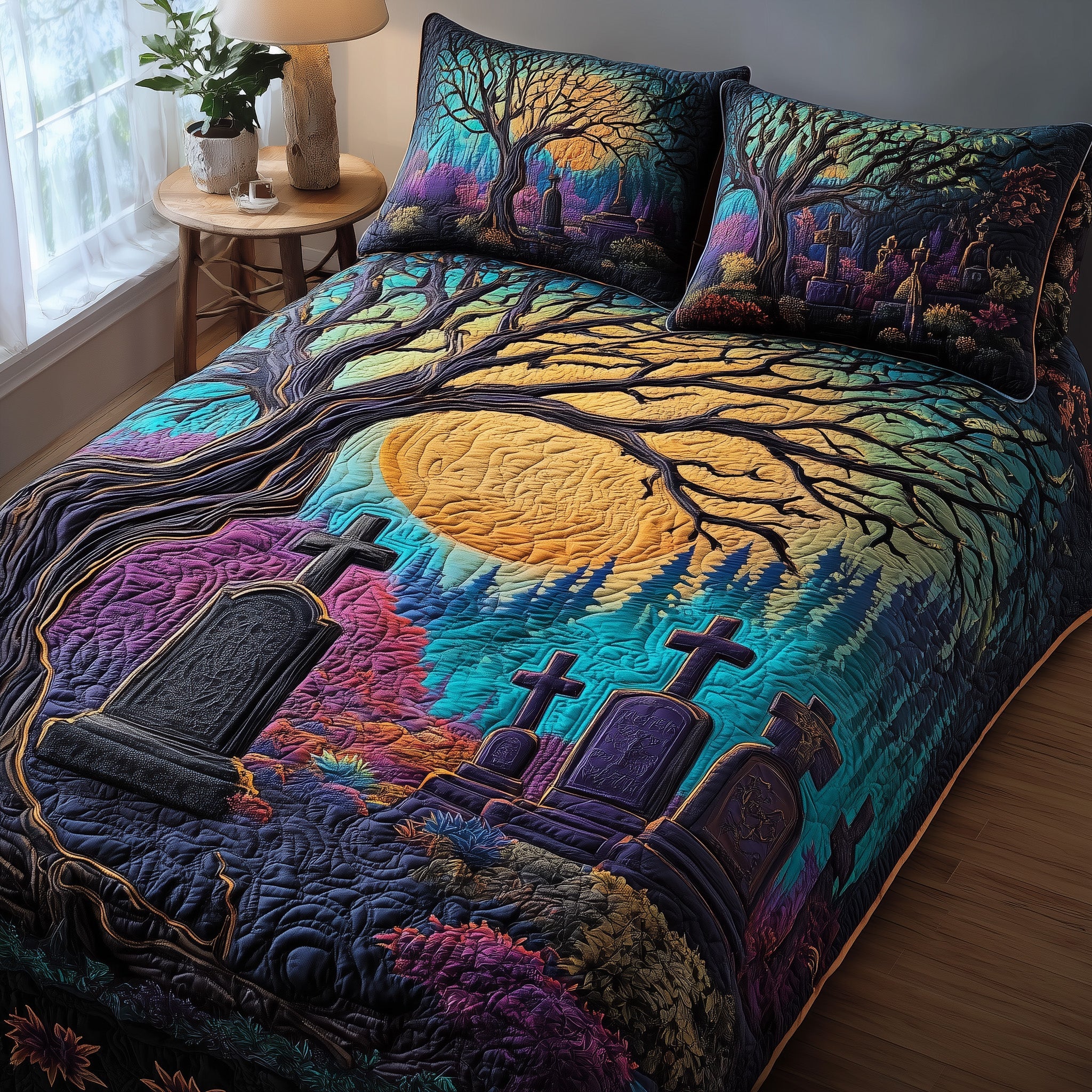 Phantom Hollow Quilted Bedding Set Holiday Gift