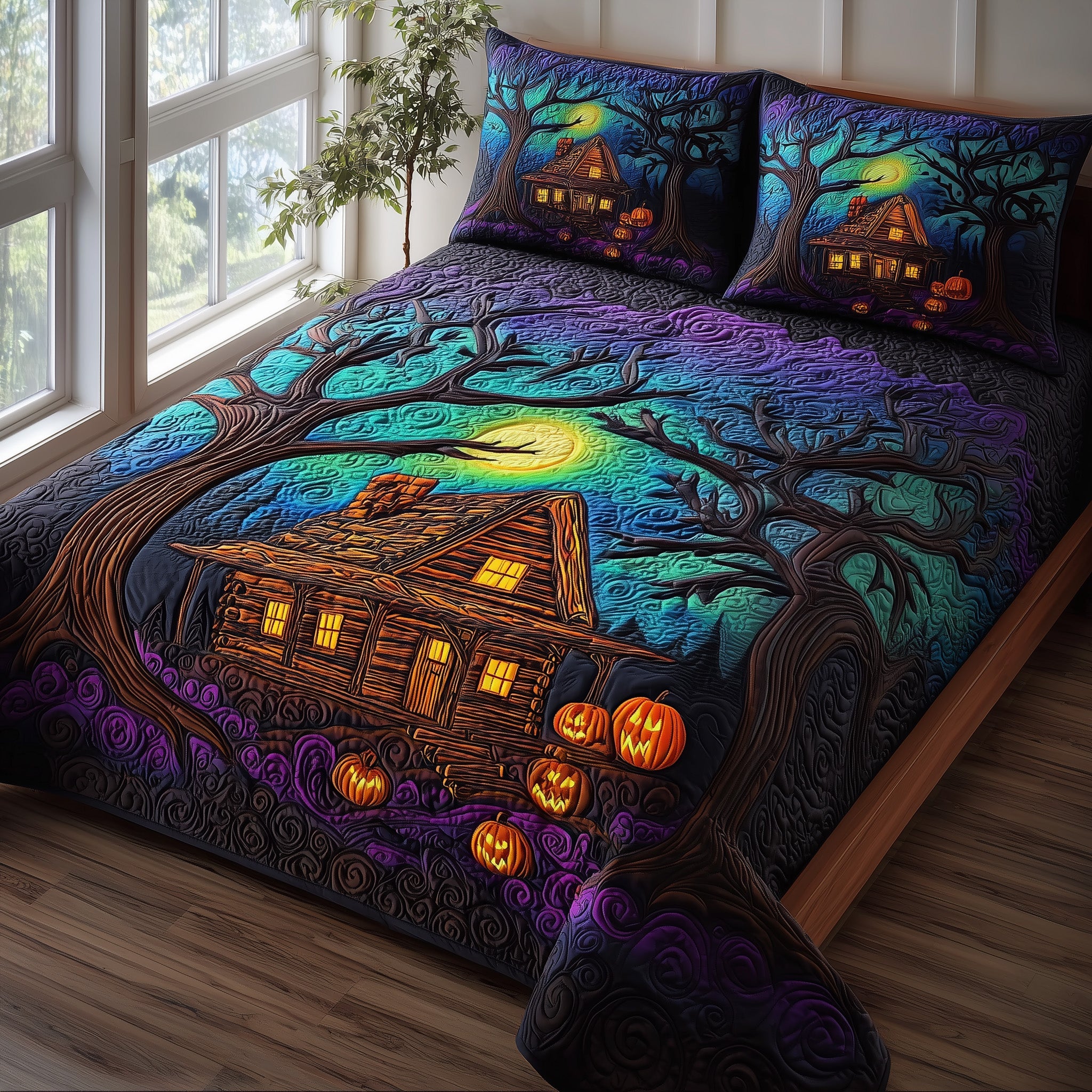 Phantom Hollow Quilted Bedding Set Stylish Home Decor