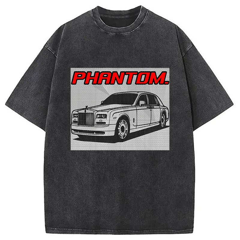 Phantom Washed T-Shirt Casual Vintage Everyday Look Gifts For Him
