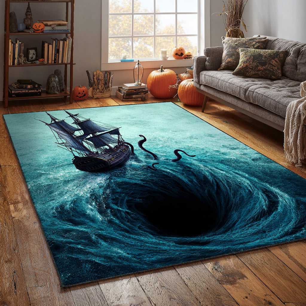 Phantom Waters Area Rug Christmas Entryway Decor Christmas Gifts For Ocean Lovers